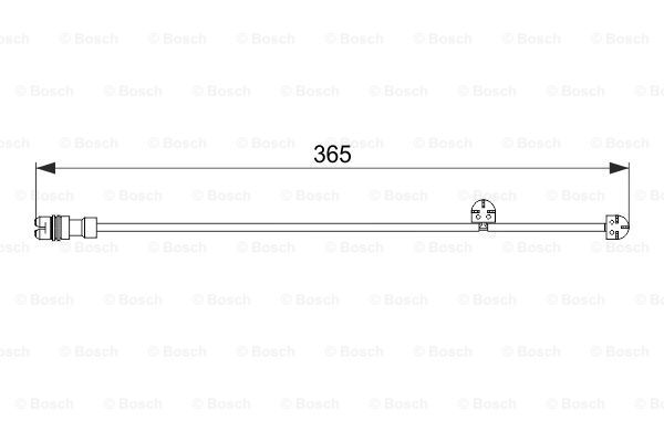BOSCH Hoiatuskontakt, piduriklotsi kulumine 1 987 474 570