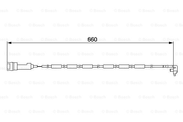 BOSCH Hoiatuskontakt, piduriklotsi kulumine 1 987 474 923