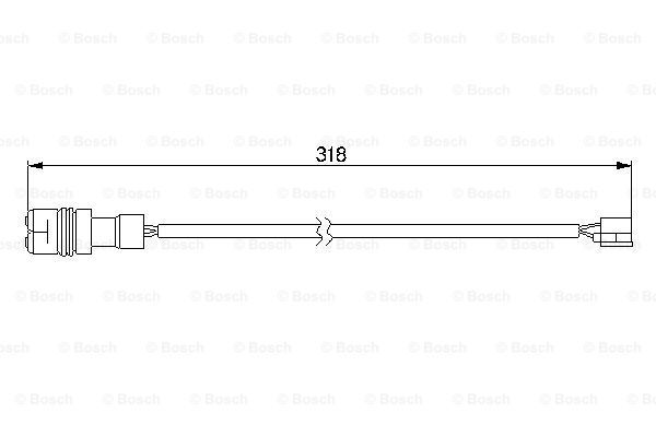 BOSCH Сигнализатор, износ тормозных колодок 1 987 474 988