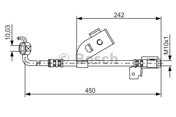 BOSCH Pidurivoolik 1 987 476 184