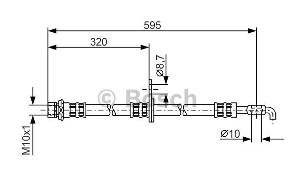 BOSCH Pidurivoolik 1 987 476 250