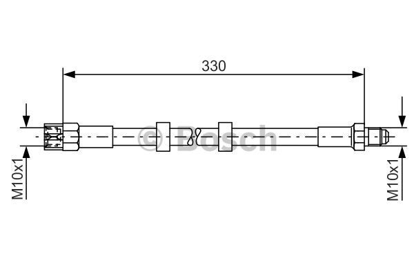 BOSCH Тормозной шланг 1 987 476 278
