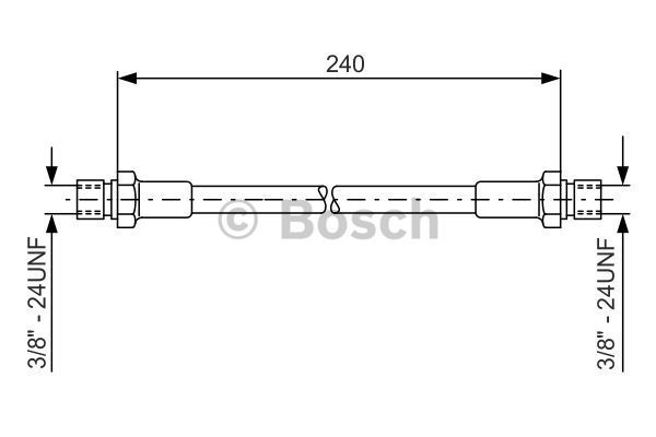 BOSCH Pidurivoolik 1 987 476 288