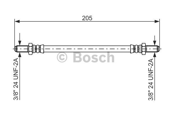 BOSCH Тормозной шланг 1 987 476 575