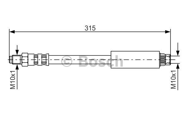 BOSCH Pidurivoolik 1 987 476 598