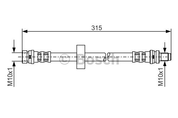 BOSCH Тормозной шланг 1 987 476 601