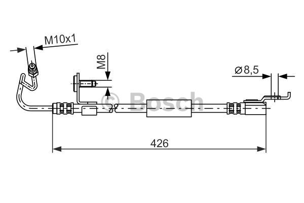 BOSCH Pidurivoolik 1 987 476 624