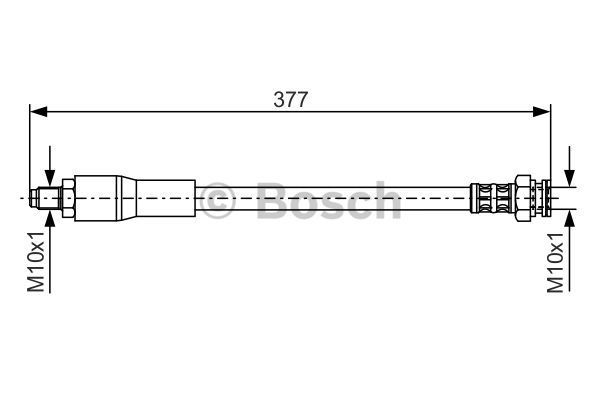 BOSCH Тормозной шланг 1 987 476 666