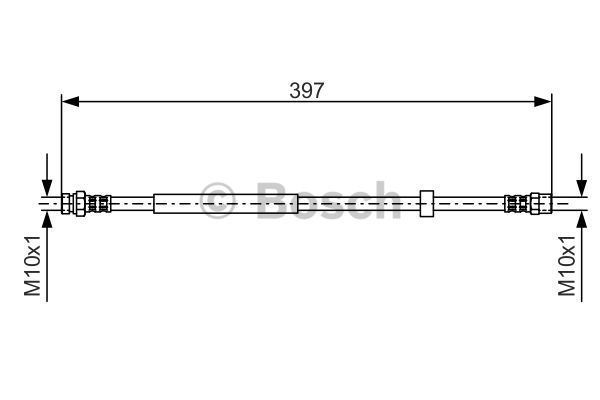 BOSCH Тормозной шланг 1 987 476 714