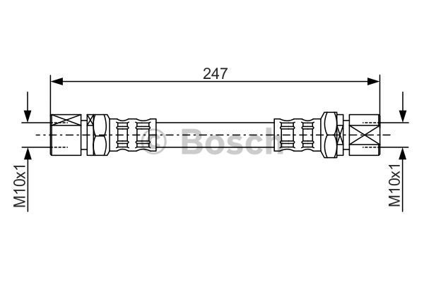 BOSCH Тормозной шланг 1 987 476 874