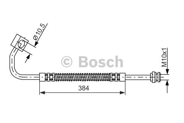 BOSCH Тормозной шланг 1 987 476 983