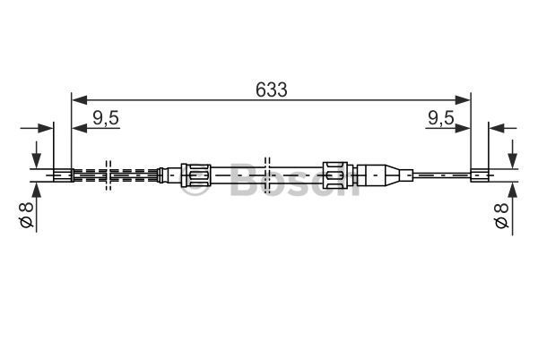 BOSCH Tross,seisupidur 1 987 477 043