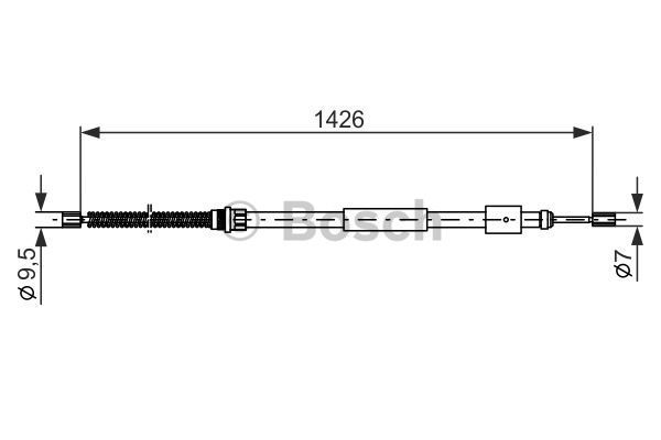 BOSCH Tross,seisupidur 1 987 477 146