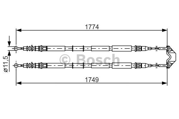 BOSCH Tross,seisupidur 1 987 477 163