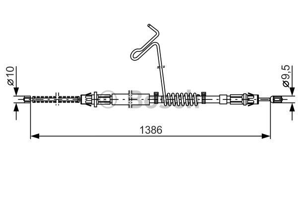 BOSCH Tross,seisupidur 1 987 477 185