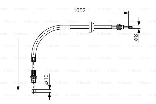 BOSCH Tross,seisupidur 1 987 477 186