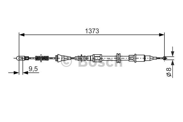 BOSCH Tross,seisupidur 1 987 477 309