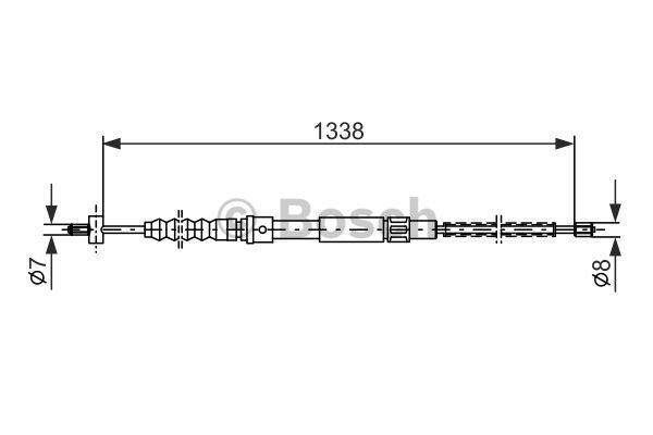 BOSCH Tross,seisupidur 1 987 477 356