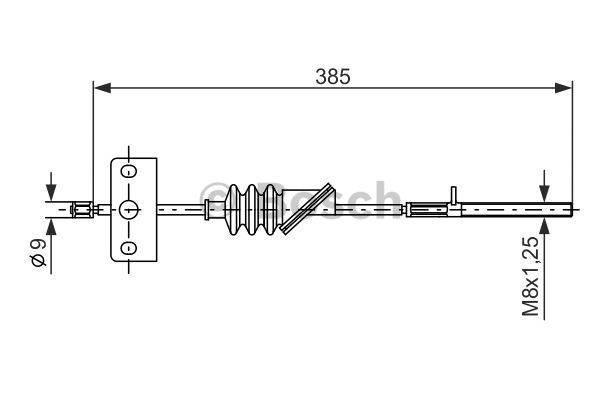 BOSCH Tross,seisupidur 1 987 477 385