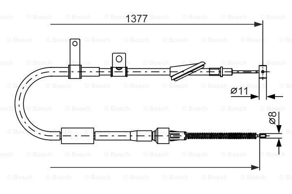 BOSCH Tross,seisupidur 1 987 477 605