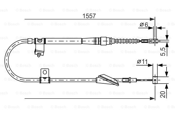 BOSCH Tross,seisupidur 1 987 477 609