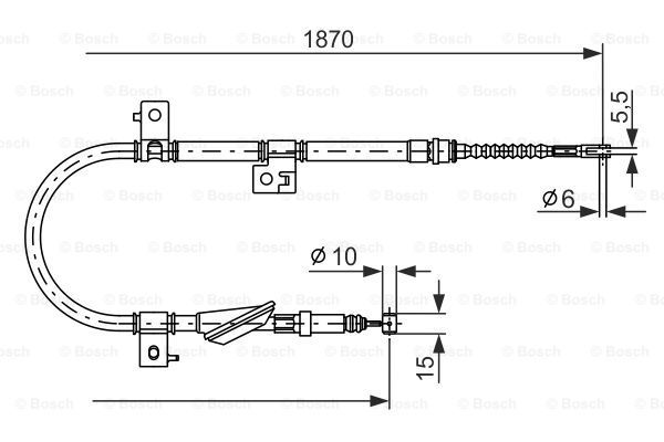 BOSCH Tross,seisupidur 1 987 477 673