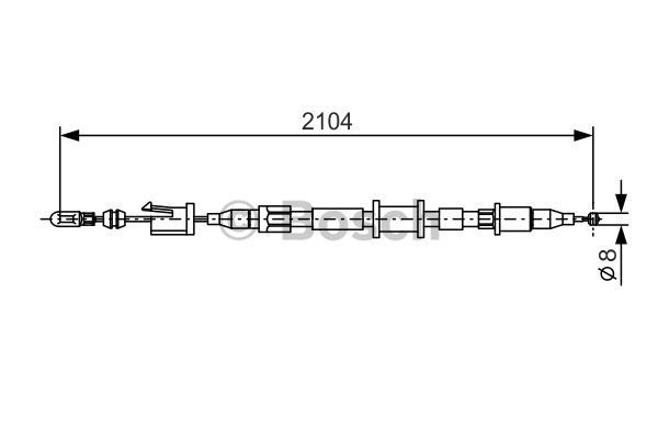 BOSCH Tross,seisupidur 1 987 477 682