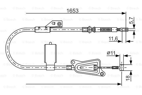 BOSCH Tross,seisupidur 1 987 477 915