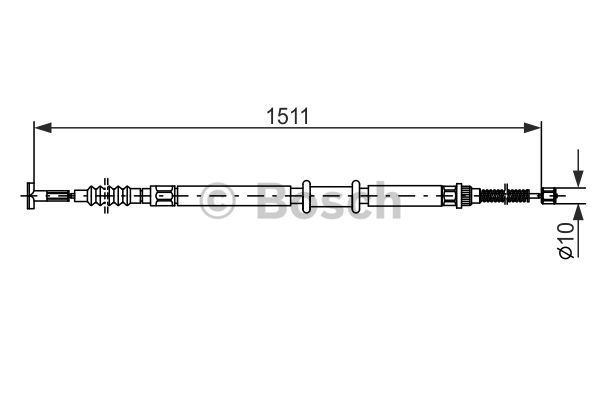 BOSCH Tross,seisupidur 1 987 477 968