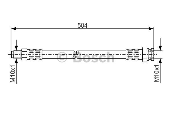 BOSCH Тормозной шланг 1 987 481 034