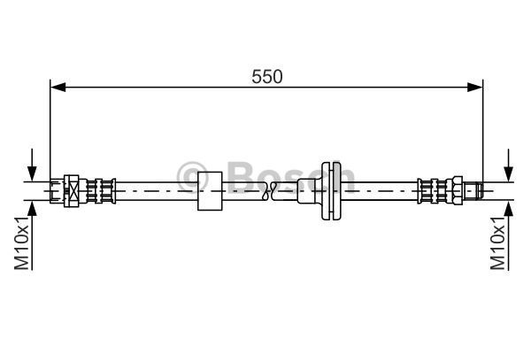 BOSCH Тормозной шланг 1 987 481 056