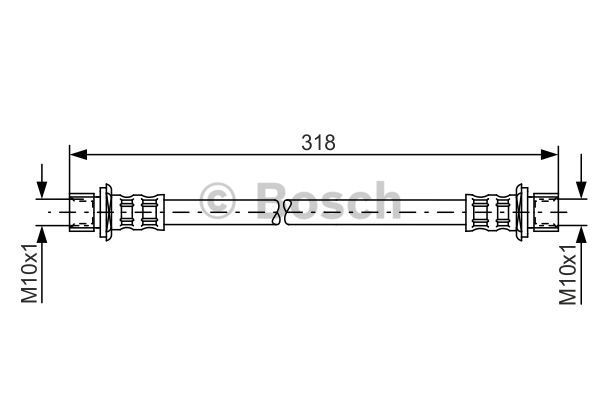 BOSCH Pidurivoolik 1 987 481 062