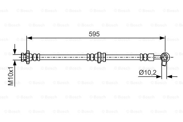 BOSCH Pidurivoolik 1 987 481 081