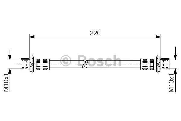 BOSCH Тормозной шланг 1 987 481 132