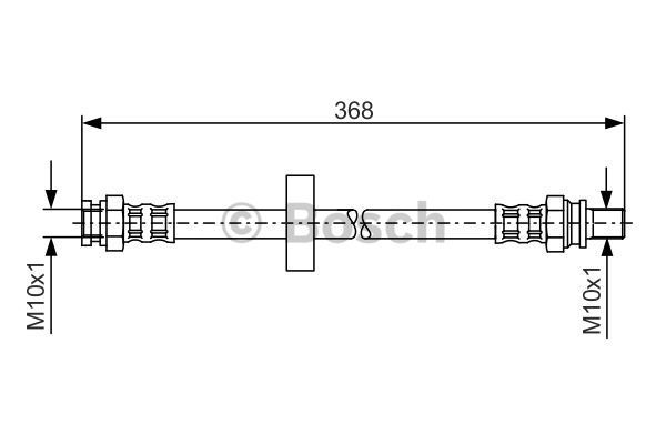 BOSCH Pidurivoolik 1 987 481 180