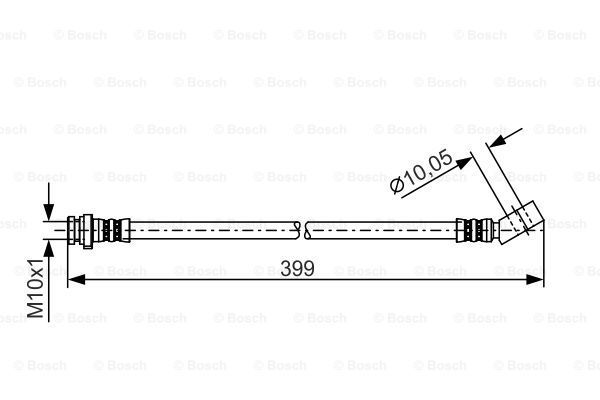 BOSCH Pidurivoolik 1 987 481 223