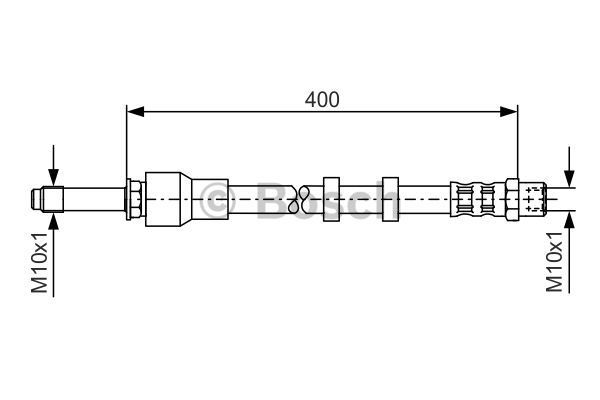 BOSCH Тормозной шланг 1 987 481 296