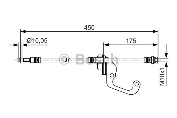 BOSCH Pidurivoolik 1 987 481 377