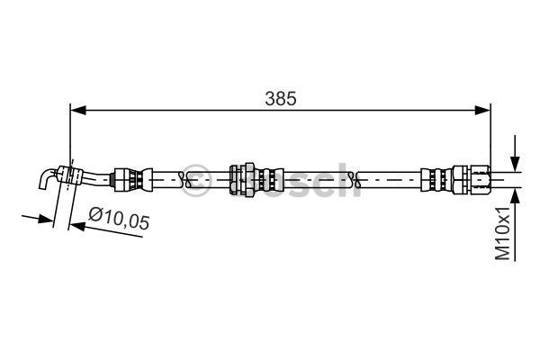 BOSCH Pidurivoolik 1 987 481 385