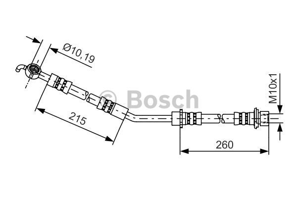 BOSCH Pidurivoolik 1 987 481 409