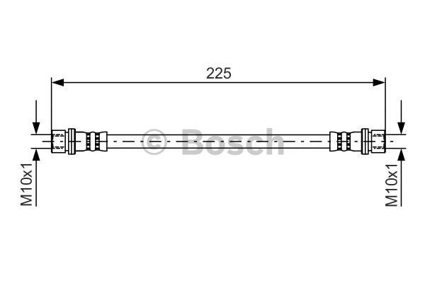 BOSCH Pidurivoolik 1 987 481 411