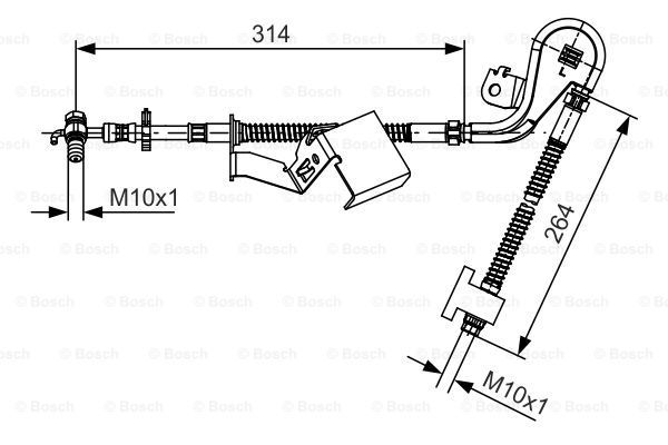 BOSCH Pidurivoolik 1 987 481 468