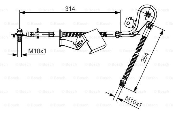 BOSCH Pidurivoolik 1 987 481 470