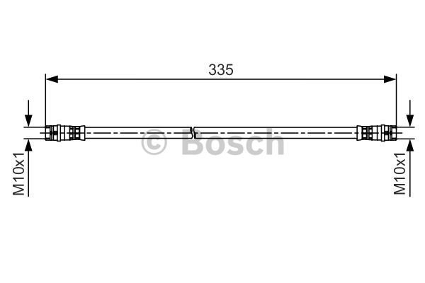 BOSCH Тормозной шланг 1 987 481 517