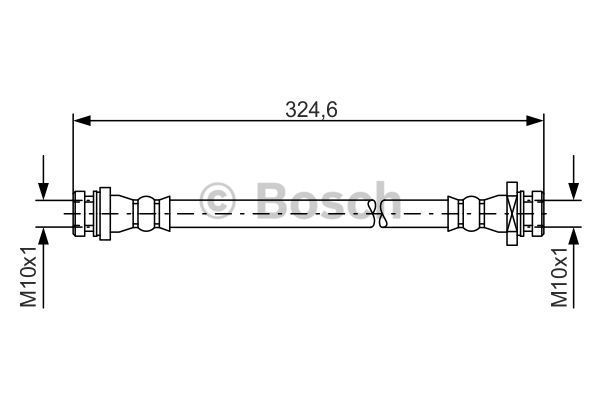 BOSCH Тормозной шланг 1 987 481 559