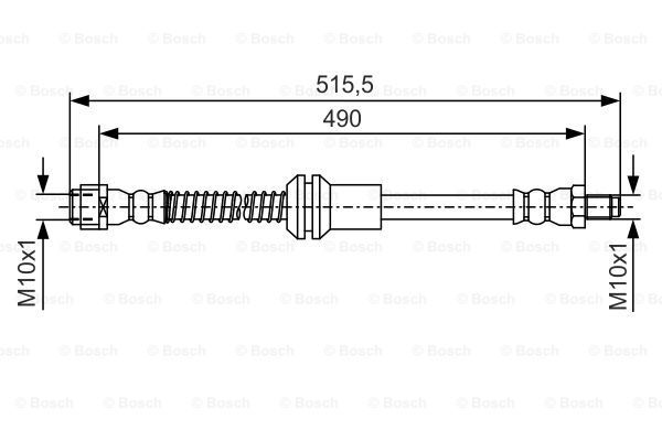 BOSCH Pidurivoolik 1 987 481 721