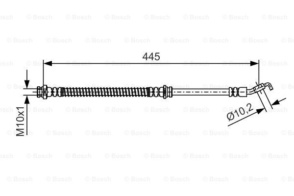 BOSCH Тормозной шланг 1 987 481 723