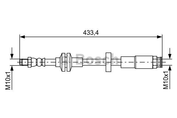 BOSCH Тормозной шланг 1 987 481 726