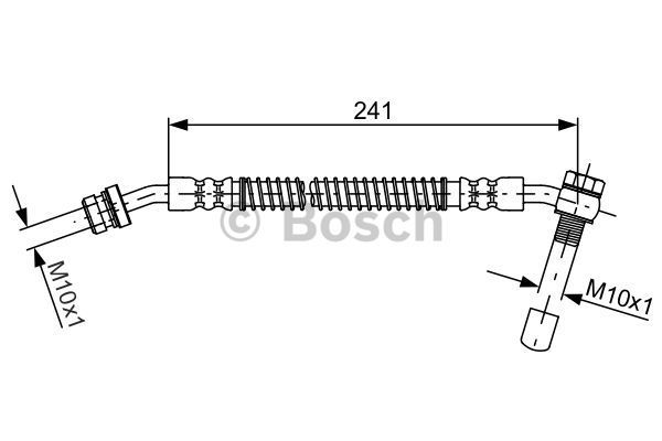 BOSCH Тормозной шланг 1 987 481 756