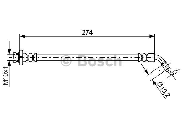 BOSCH Тормозной шланг 1 987 481 820